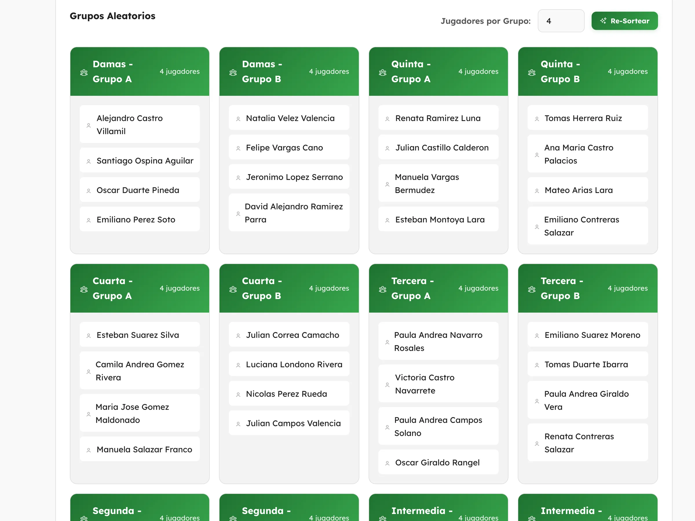Automatic match generation