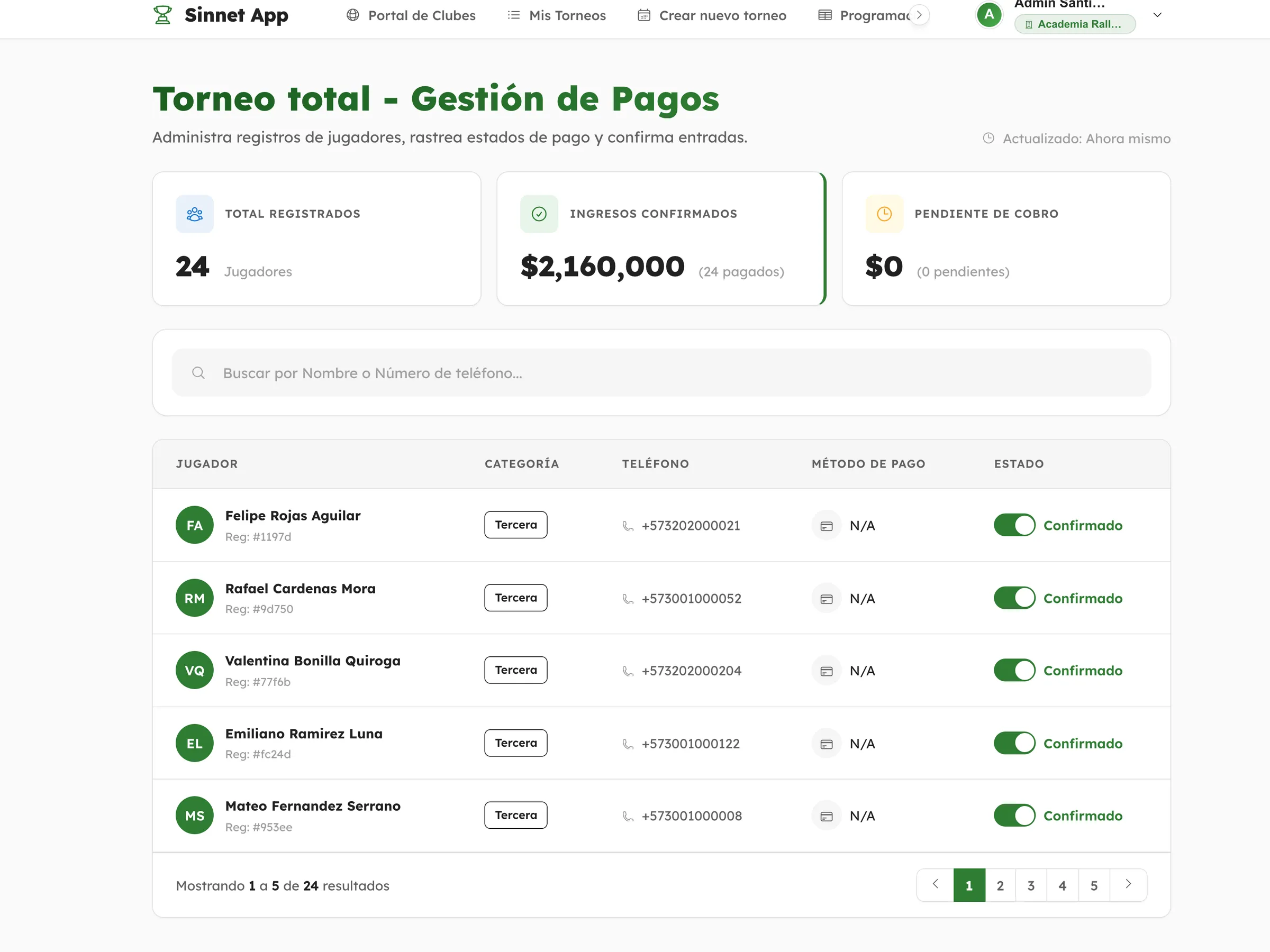 Online registration & payments